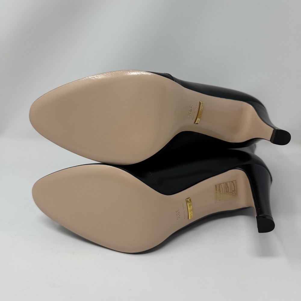NEW‎ Gucci Plume Calfskin Damir Cutout Lattice Leather Ankle Booties Black 39.5 - Picture 6 of 14